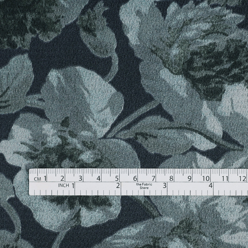 Peony Hammered Poly Satin - Grayscale - Image 4