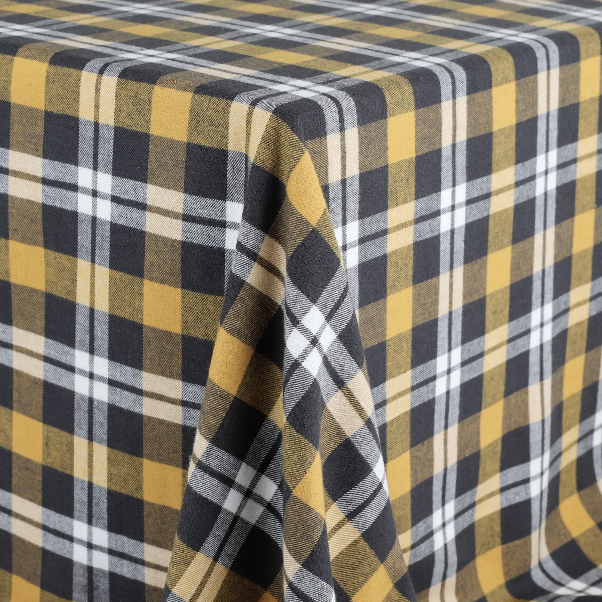 Plaid Brushed Twill - Grey Mustard - Image 2