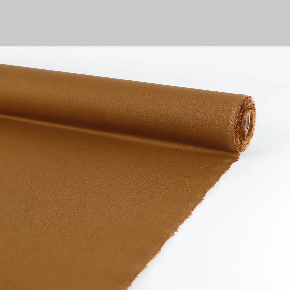 Plain Weave Linen - Cinnamon Stick - Image 3