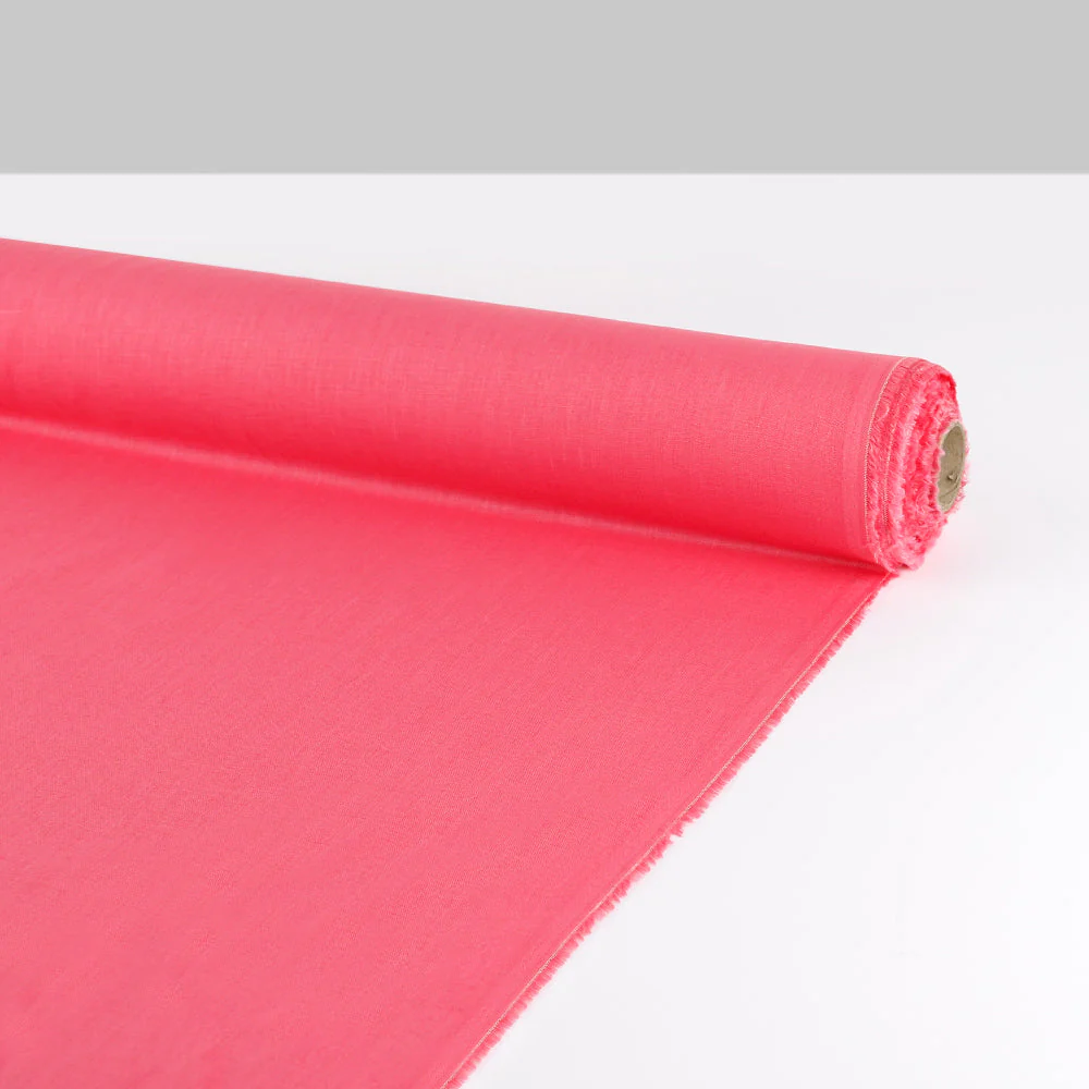 Plain Weave Linen - Lipstick - Image 3