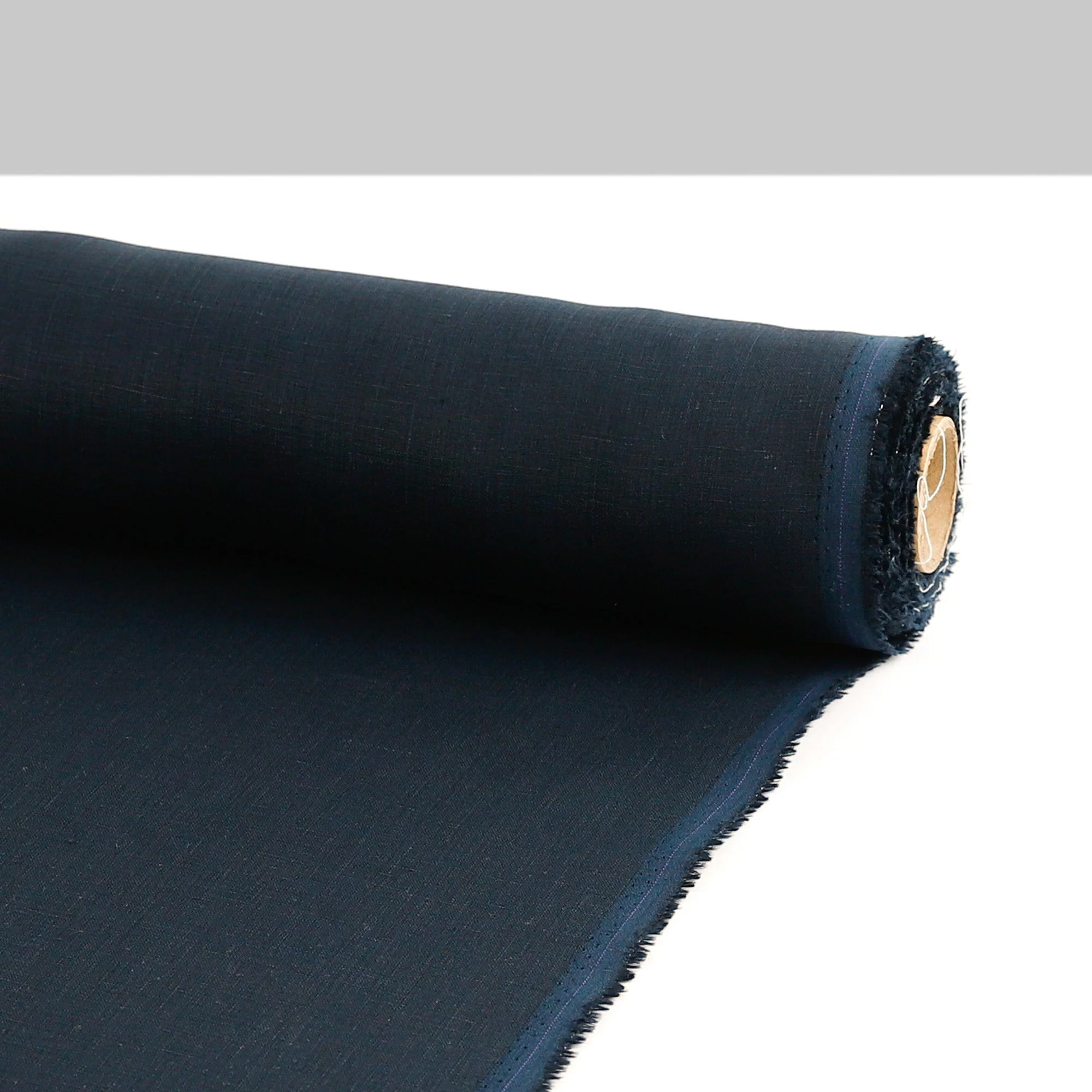 Plain Weave Linen - Navy - Image 3