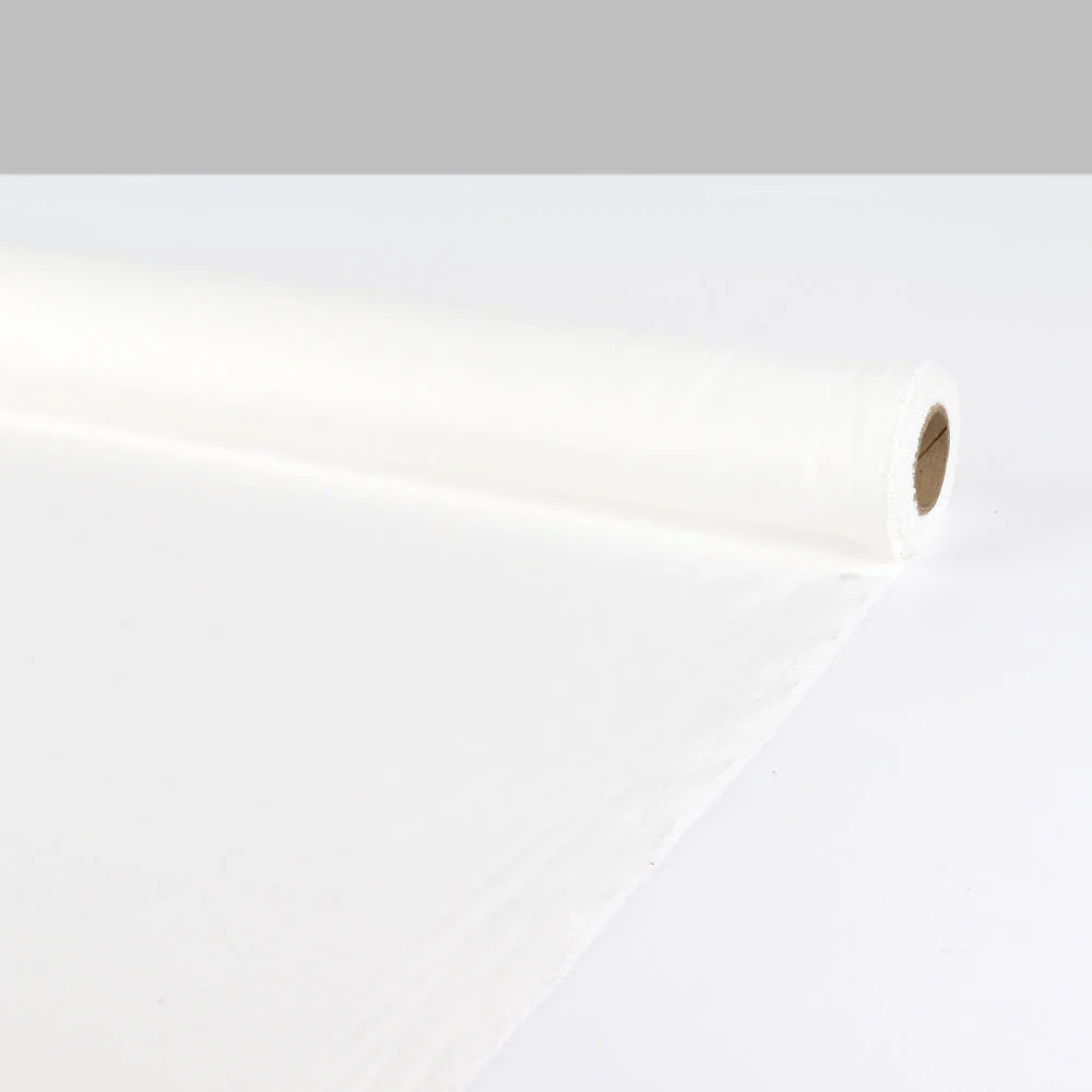 Poly Crepe De Chine - White - Image 3