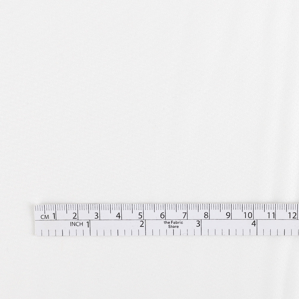 Poly Crepe De Chine - White - Image 4
