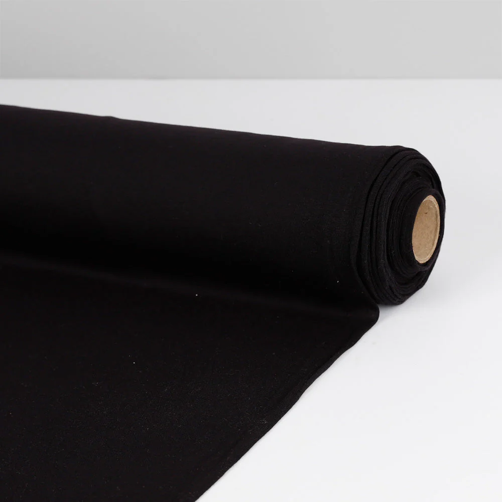 Poly/Merino Jersey - Ebony - Image 3