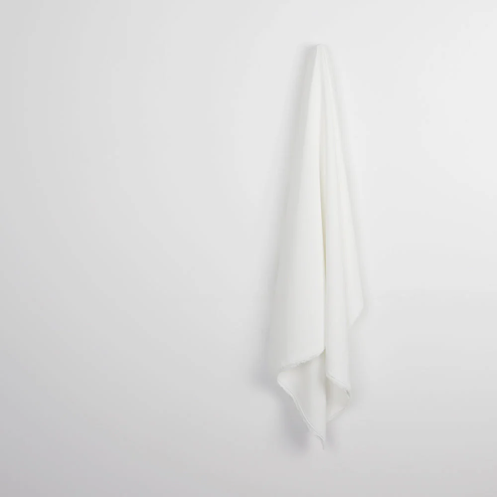 Poly Twill Georgette - Ivory - Image 2