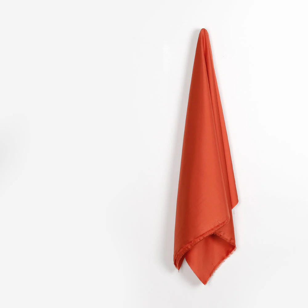 Poly Twill Lining - Tomato - Image 2