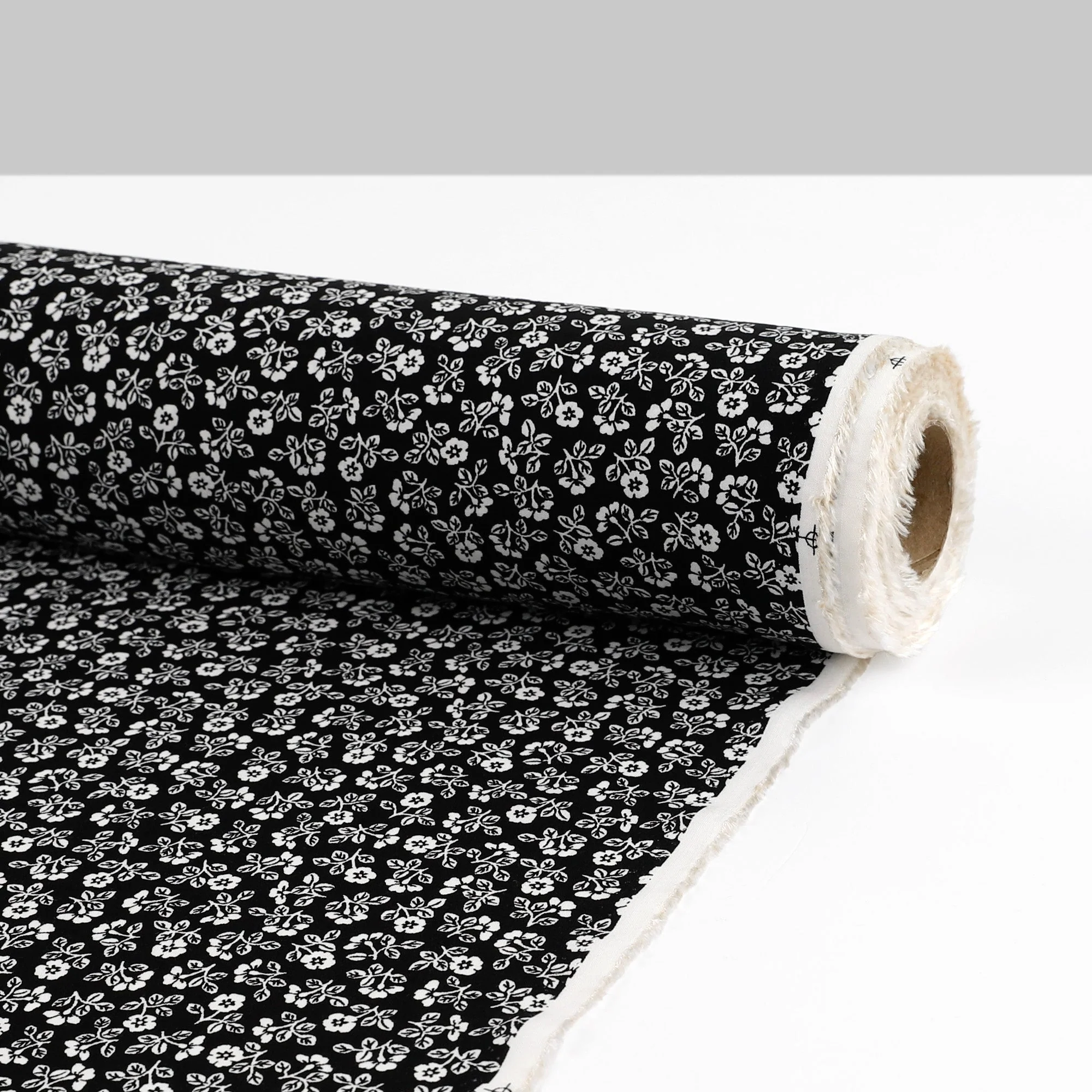 Primrose Viscose Challis - Black - Image 3