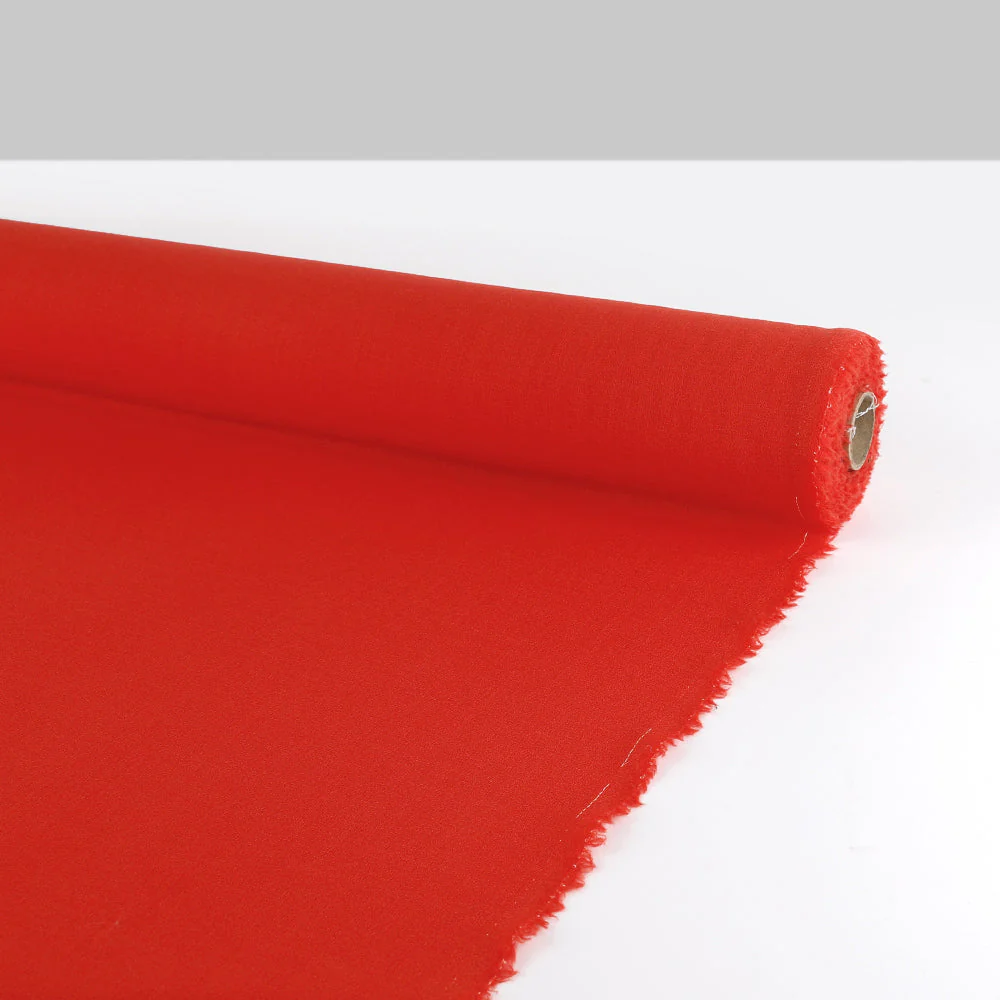 Pure Wool Crepe - Chilli - Image 3