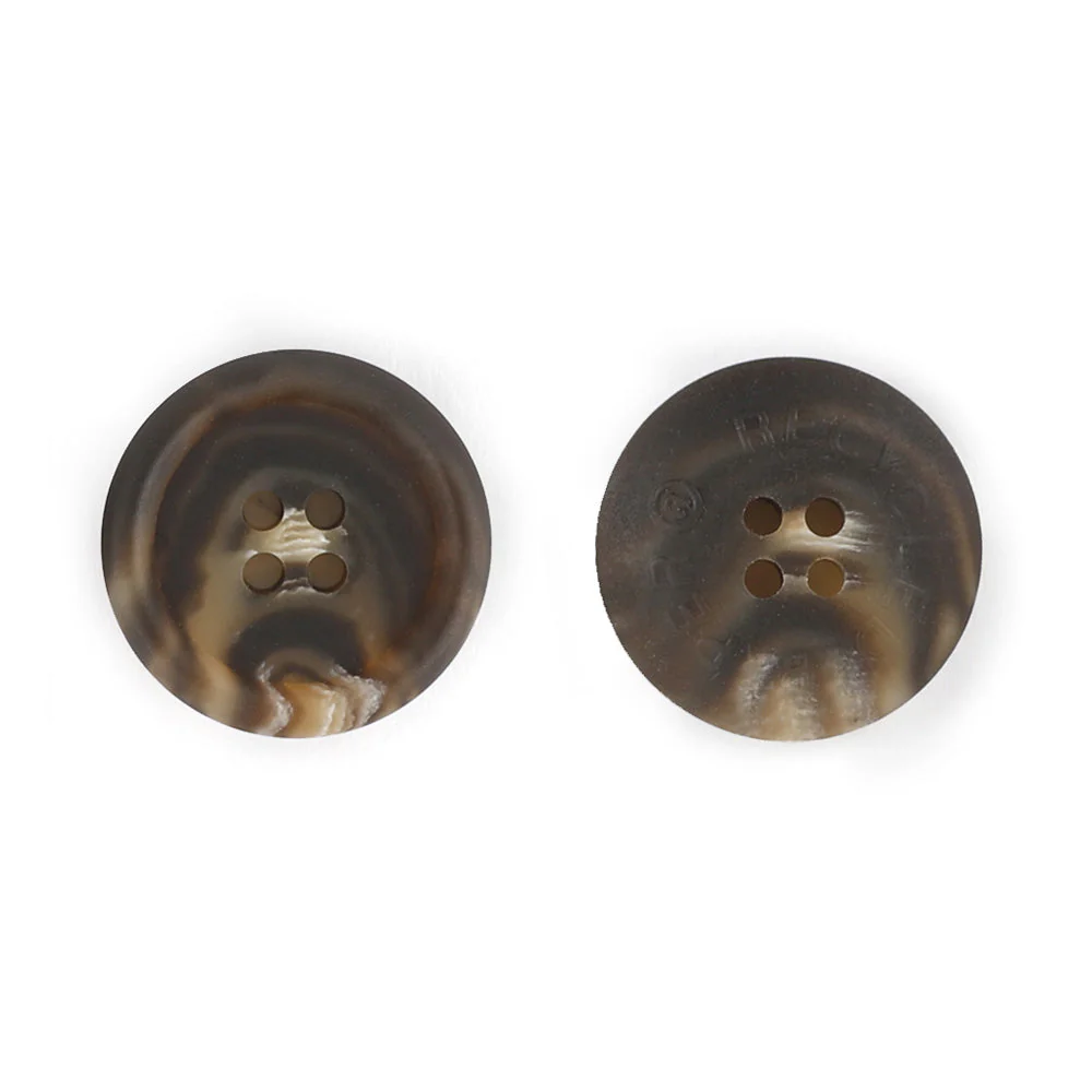 Recycled Paper Button 25.4mm - Dark - Image 2