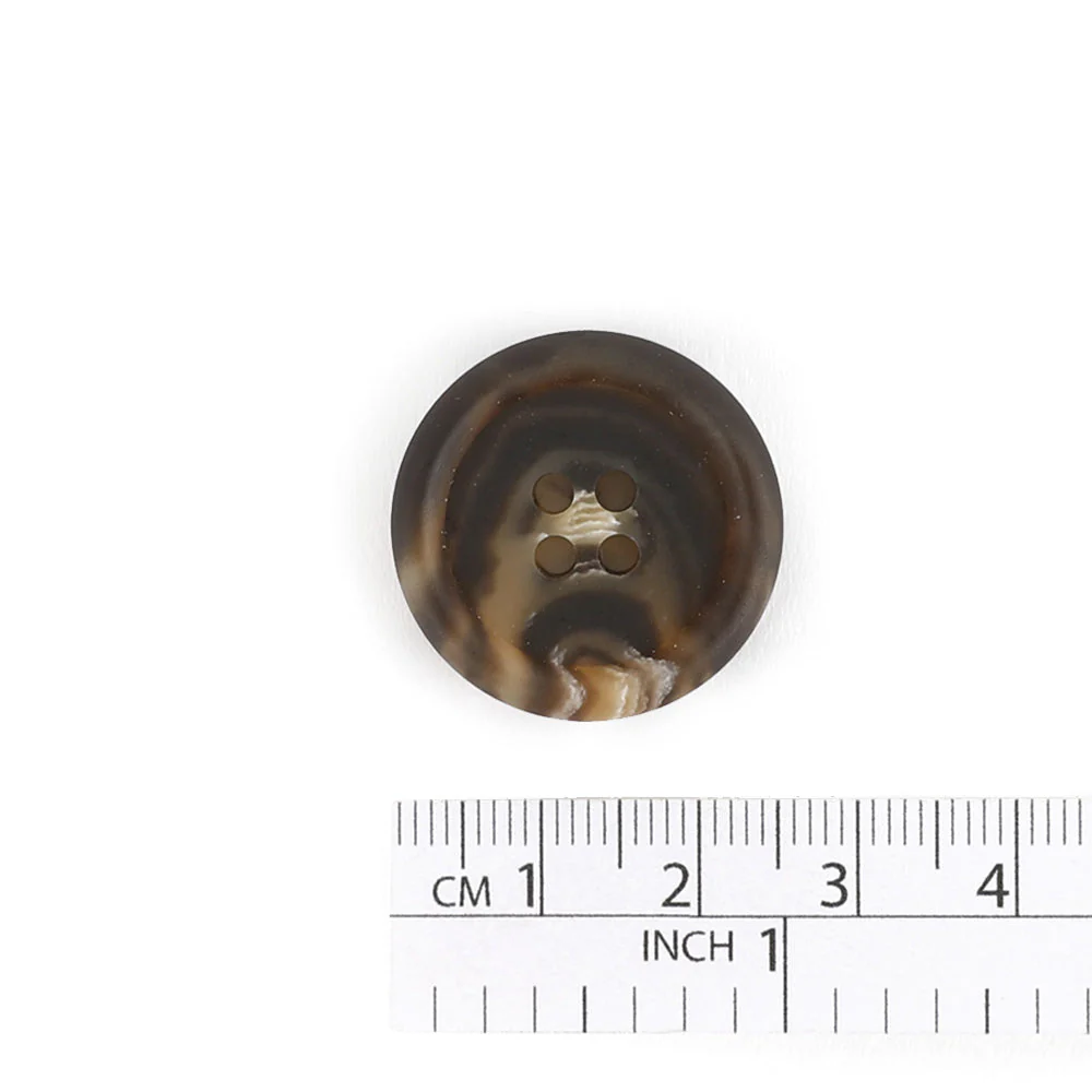 Recycled Paper Button 25.4mm - Dark - Image 3