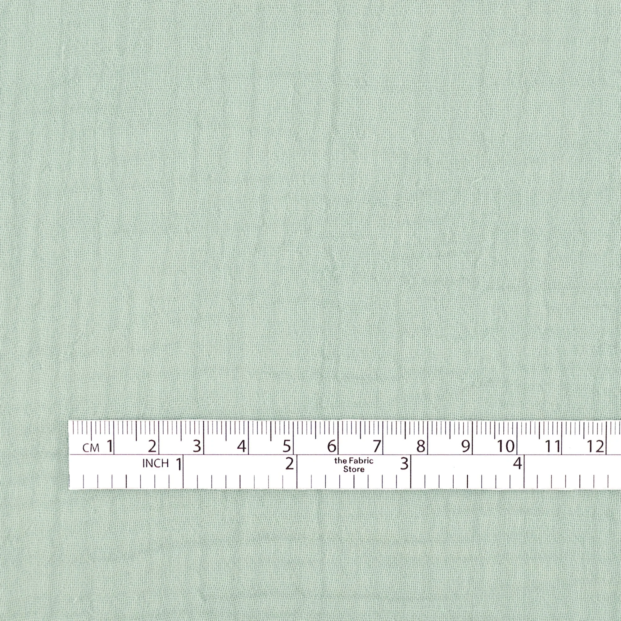 Reversible Double Muslin Cotton - Sea Spray - Image 4
