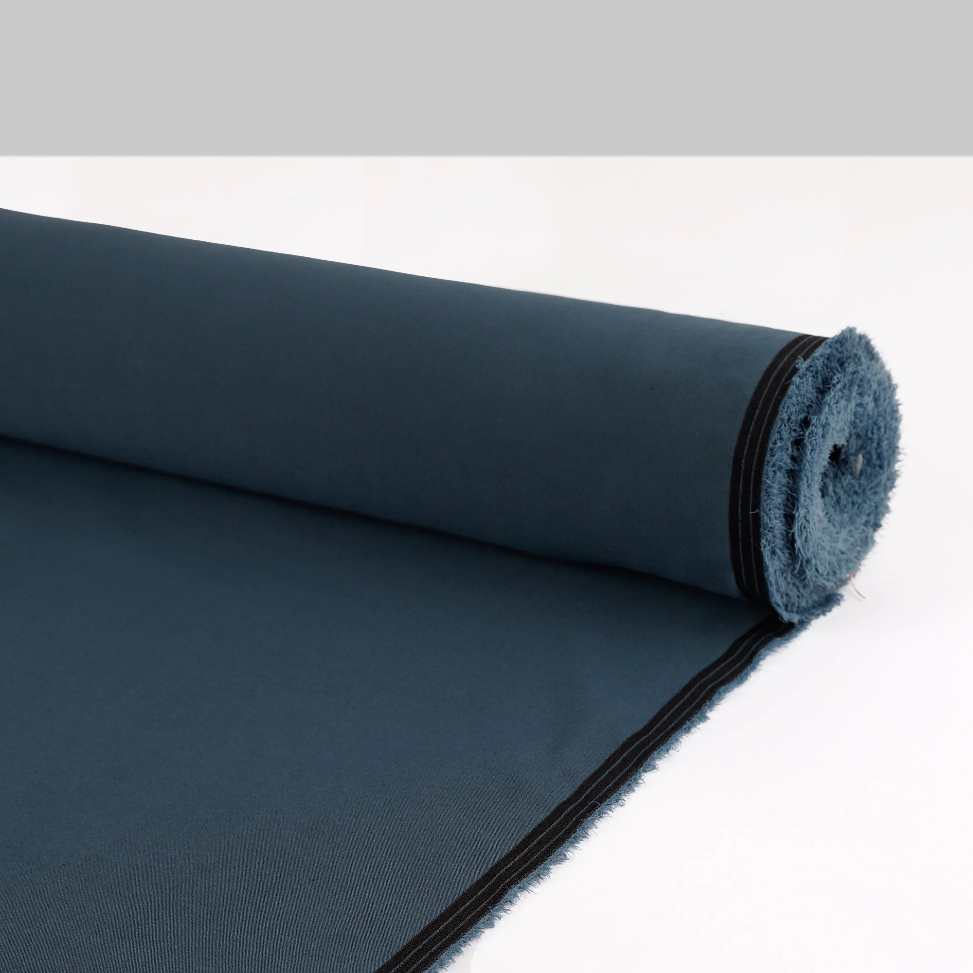 Reversible Stretch Cotton Nylon - Blue/Black - Image 3