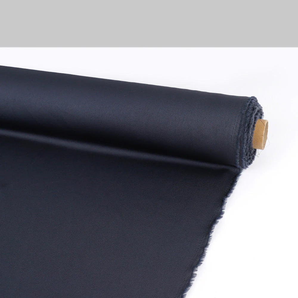 Satin Backed Crepe - Shadow (remnant) - Image 3