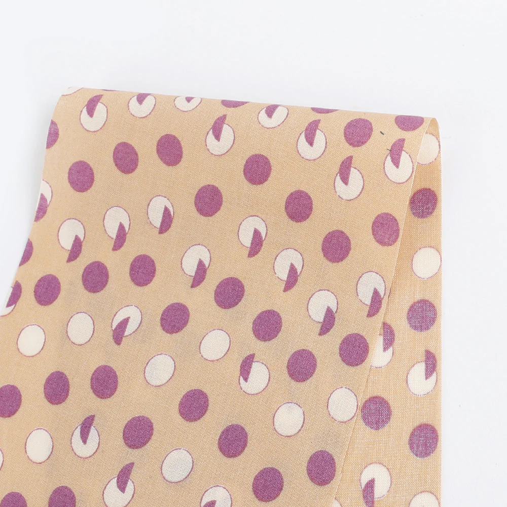 Segment Spot Cotton Shirting - Biscuit