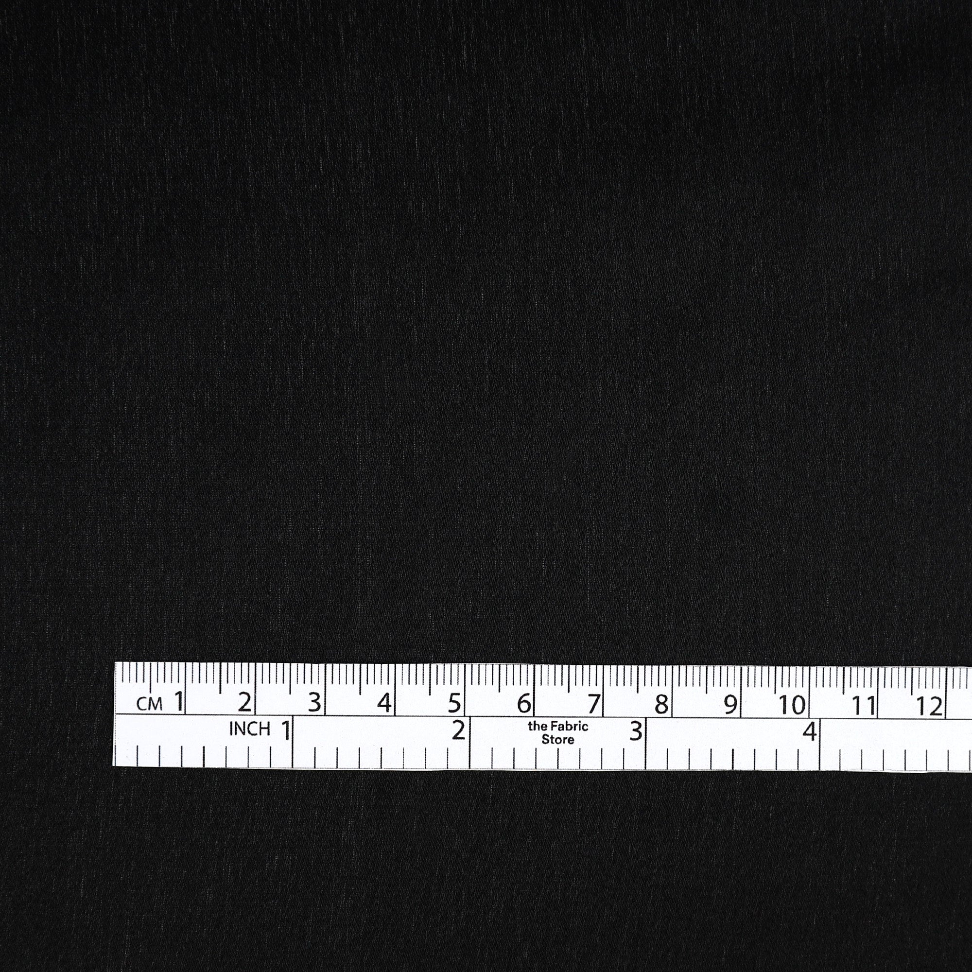 Semi Sheer Silk Satin - Black - Image 4