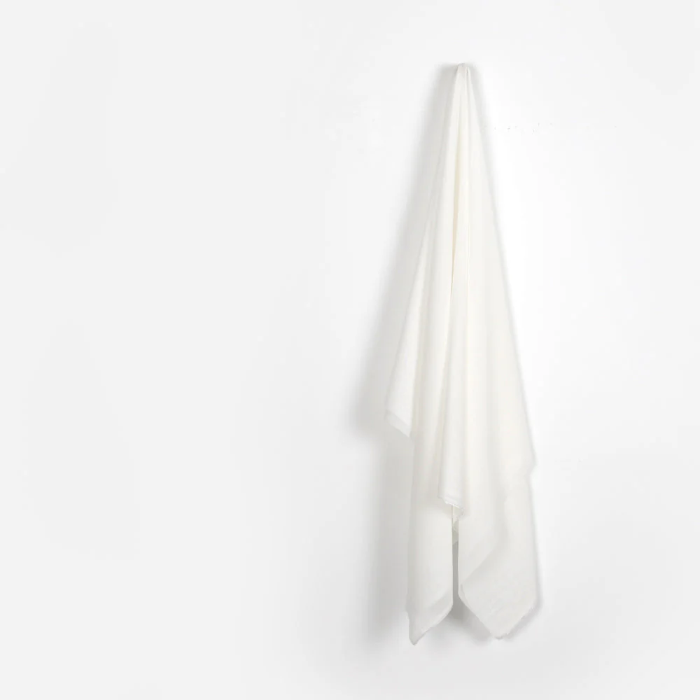 Sheer Cotton Muslin - White - Image 2