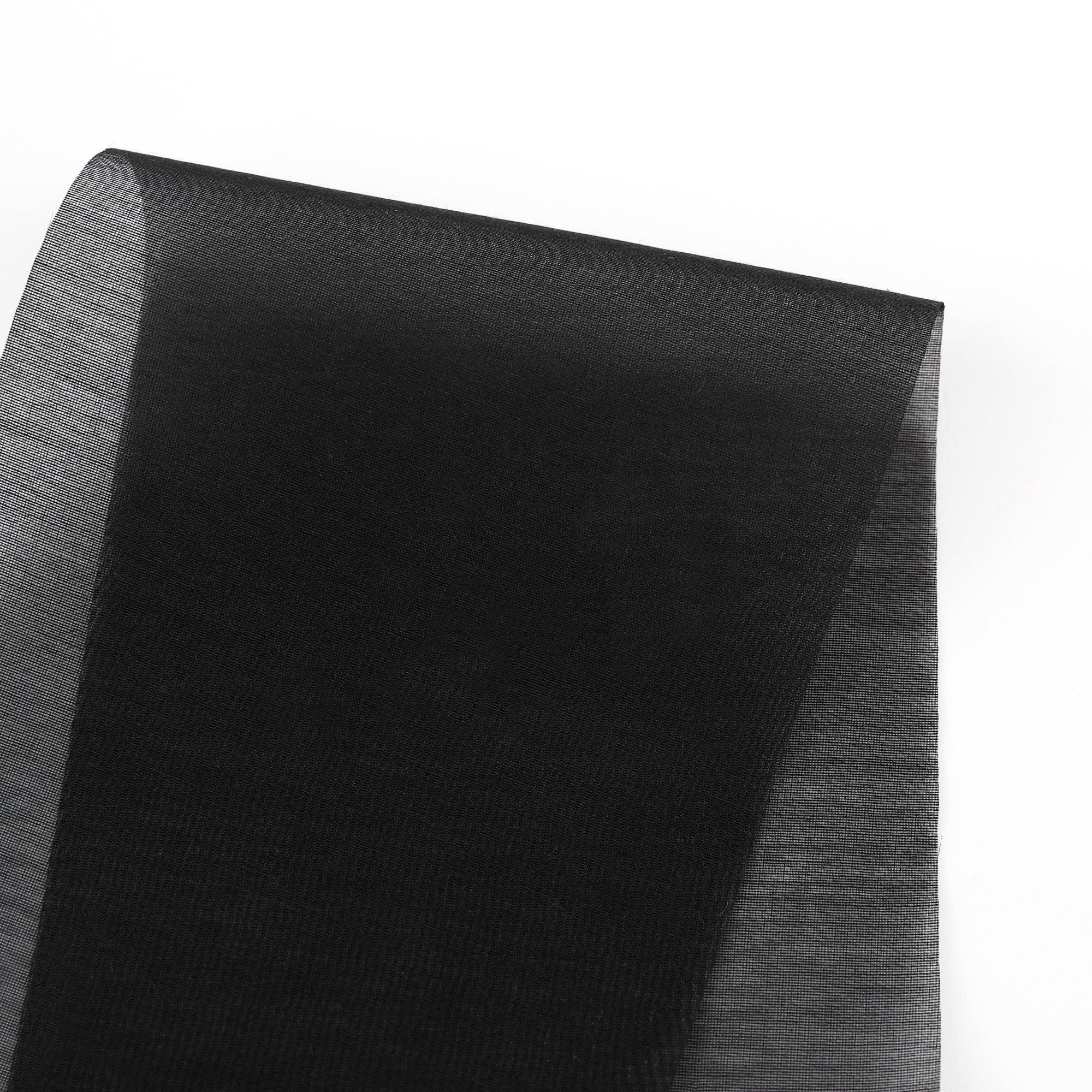 Sheer Cotton/Silk Organdy - Black