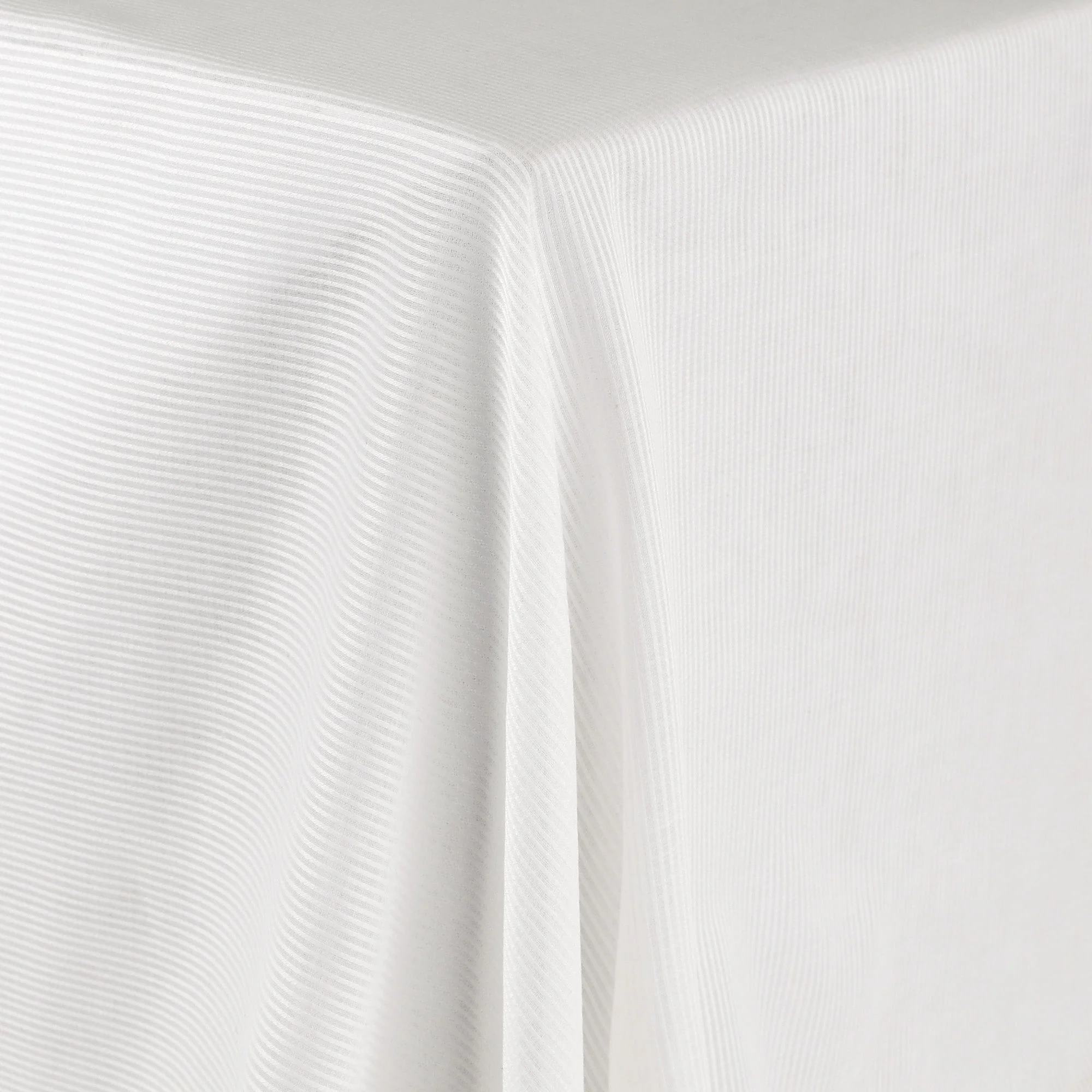 Sheer Stripe Cotton - Ivory - Image 2