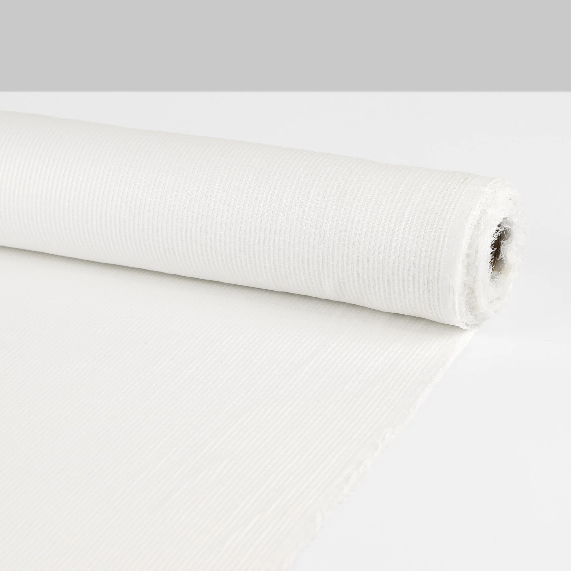 Sheer Stripe Cotton - Ivory - Image 3