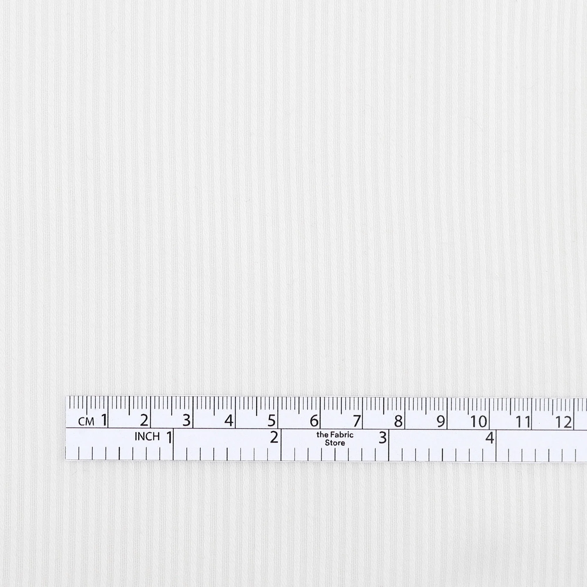 Sheer Stripe Cotton - Ivory - Image 4