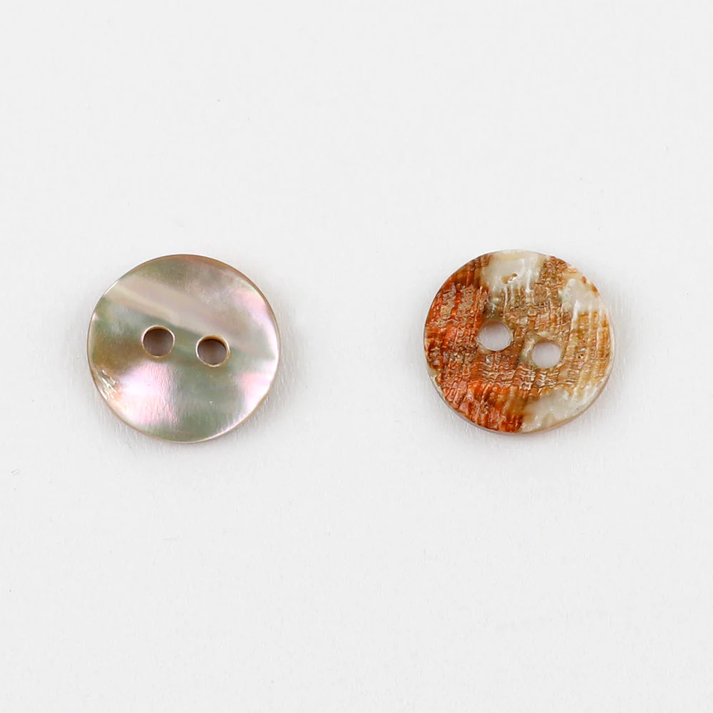 Shell Button L18 - Dusky Pink - Image 2