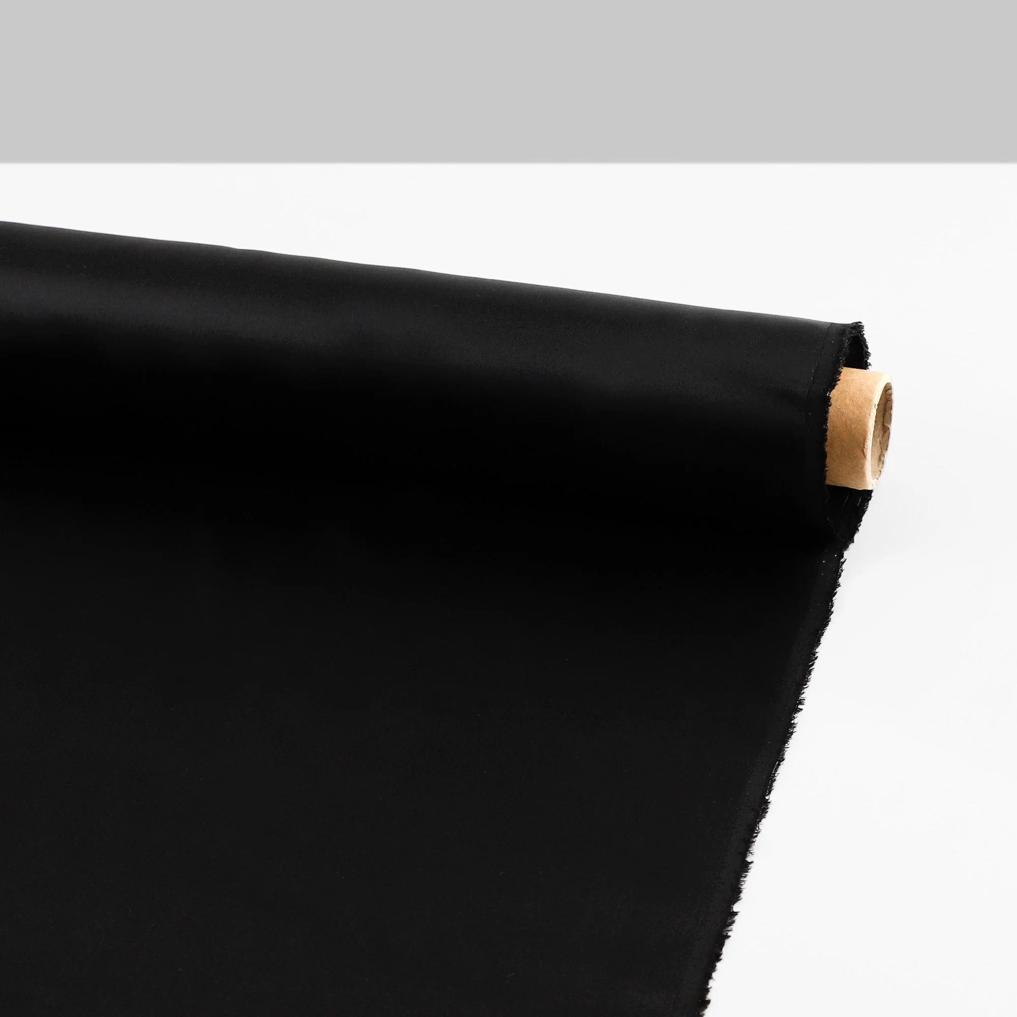 Silk/Cupro Satin - Black - Image 3