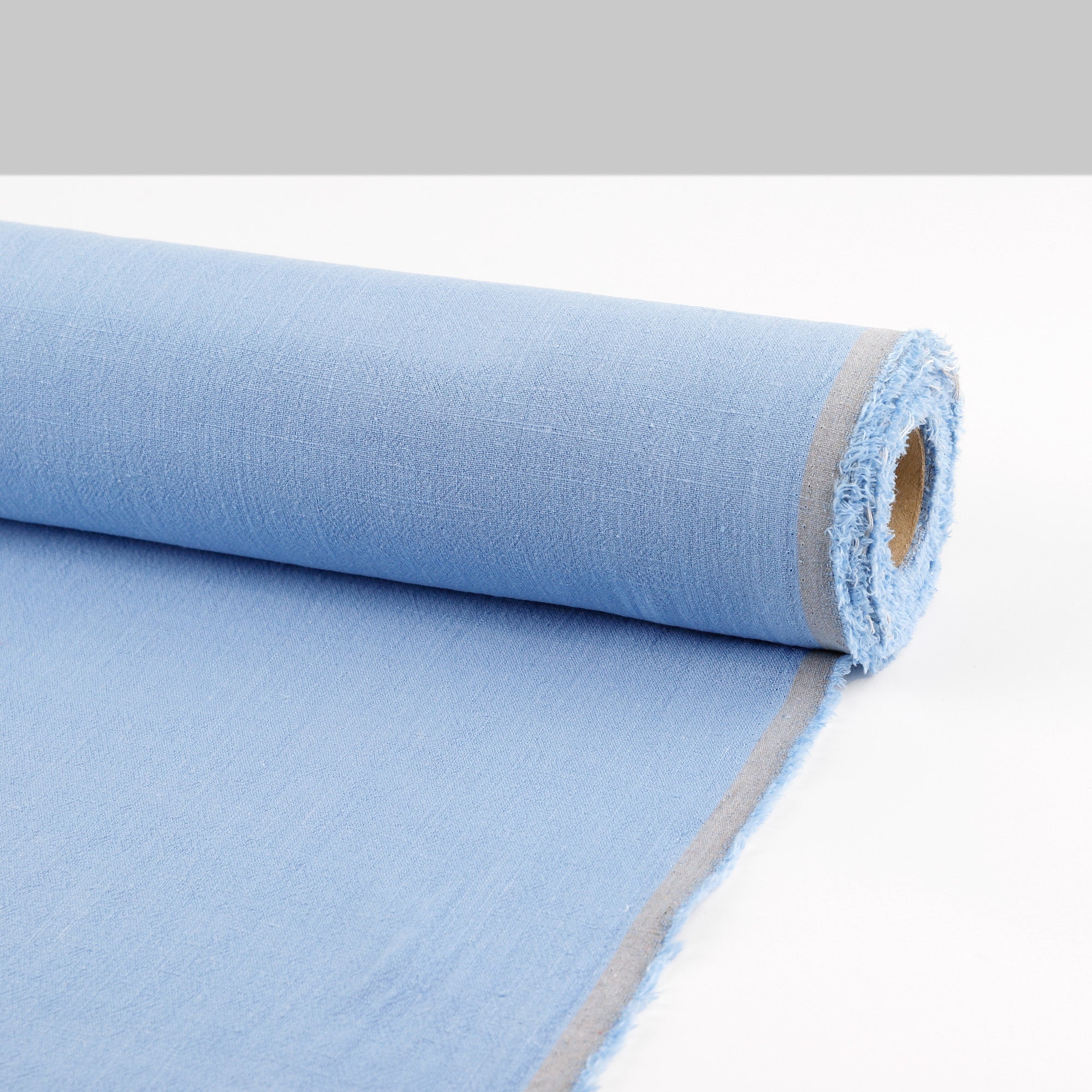 Slubby Rayon/Linen Crepe - Sky - Image 3