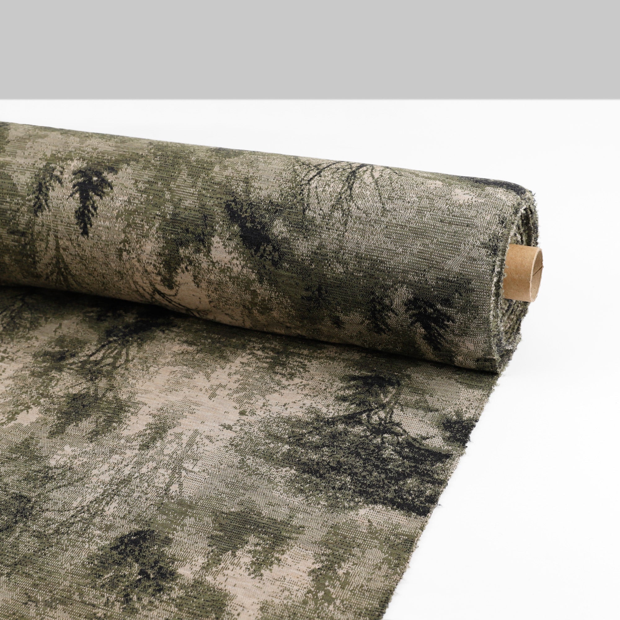 Winter Trees Merino Jacquard - Forest - Image 3