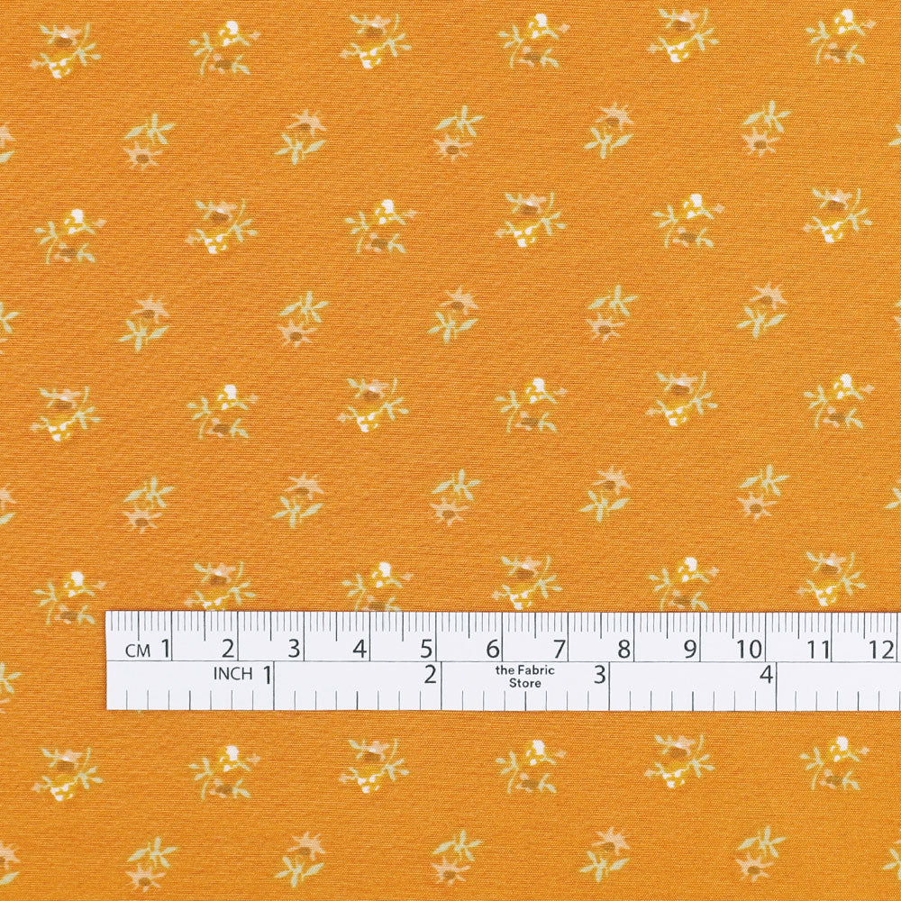 Sprig Viscose Blend Poplin - Clementine - Image 4