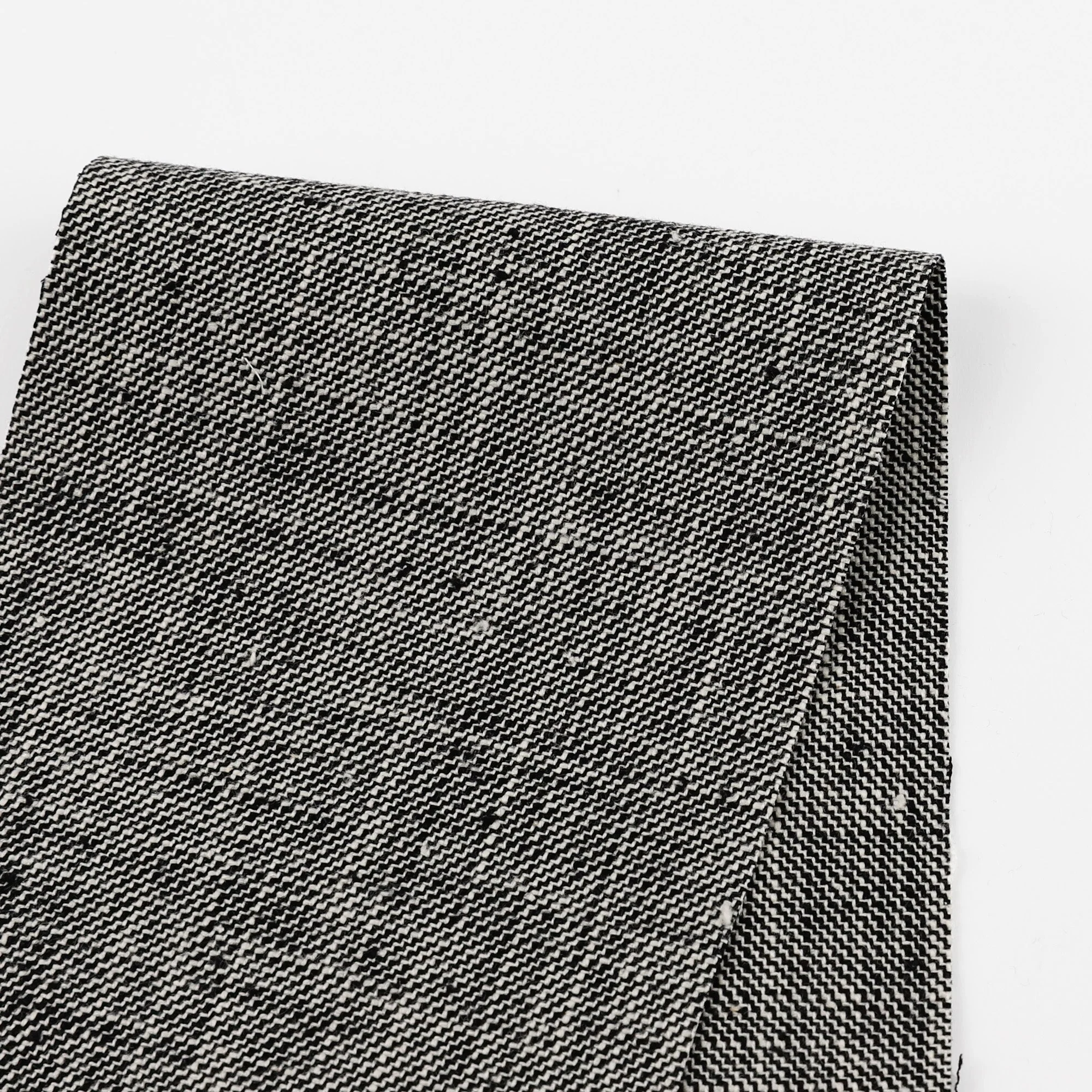 Stepped 2 Tone Heavyweight Cotton - Black