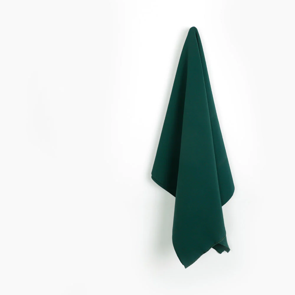 Stretch Cotton Blend Suiting - Malachite - Image 2