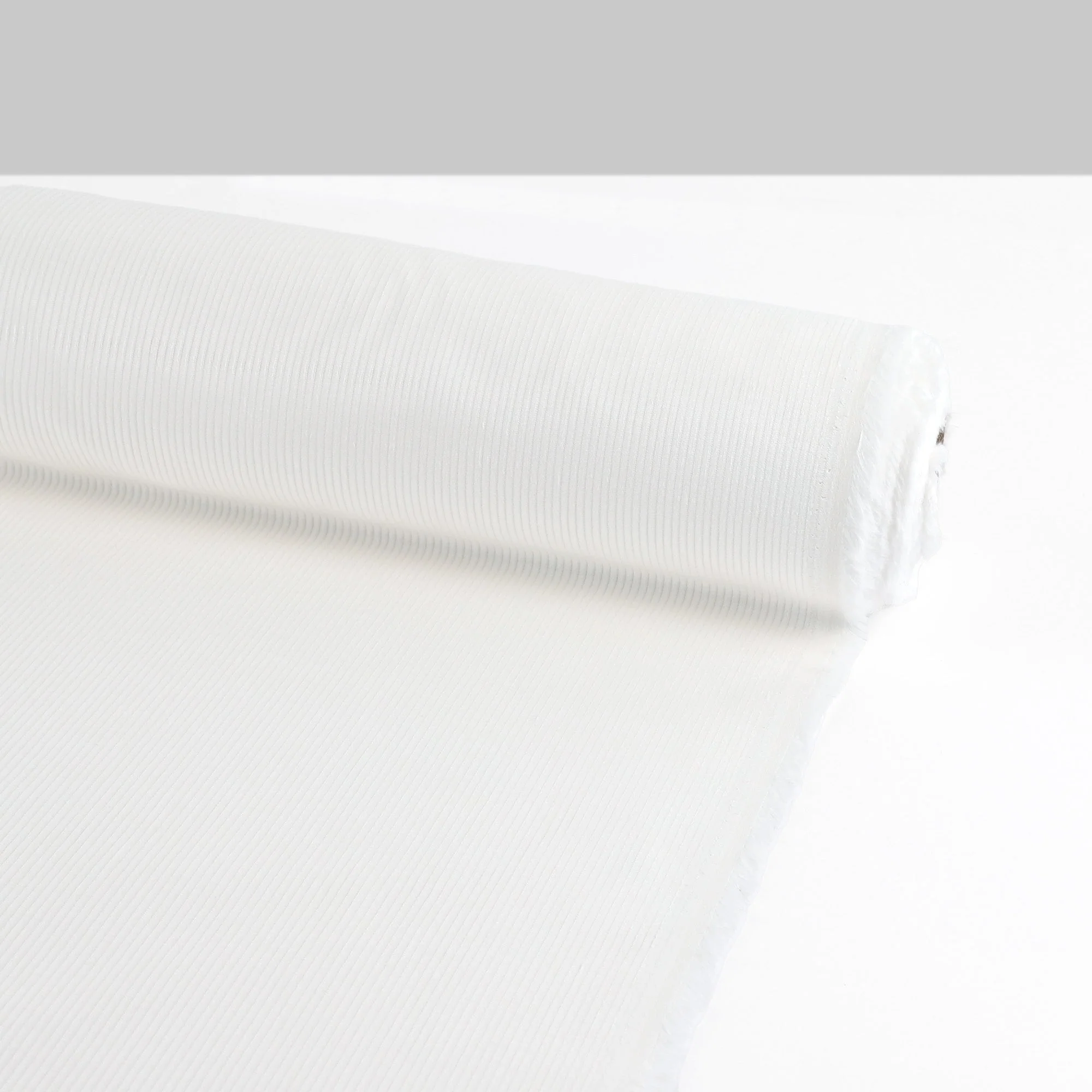 Stretch Cotton Corduroy - White - Image 3