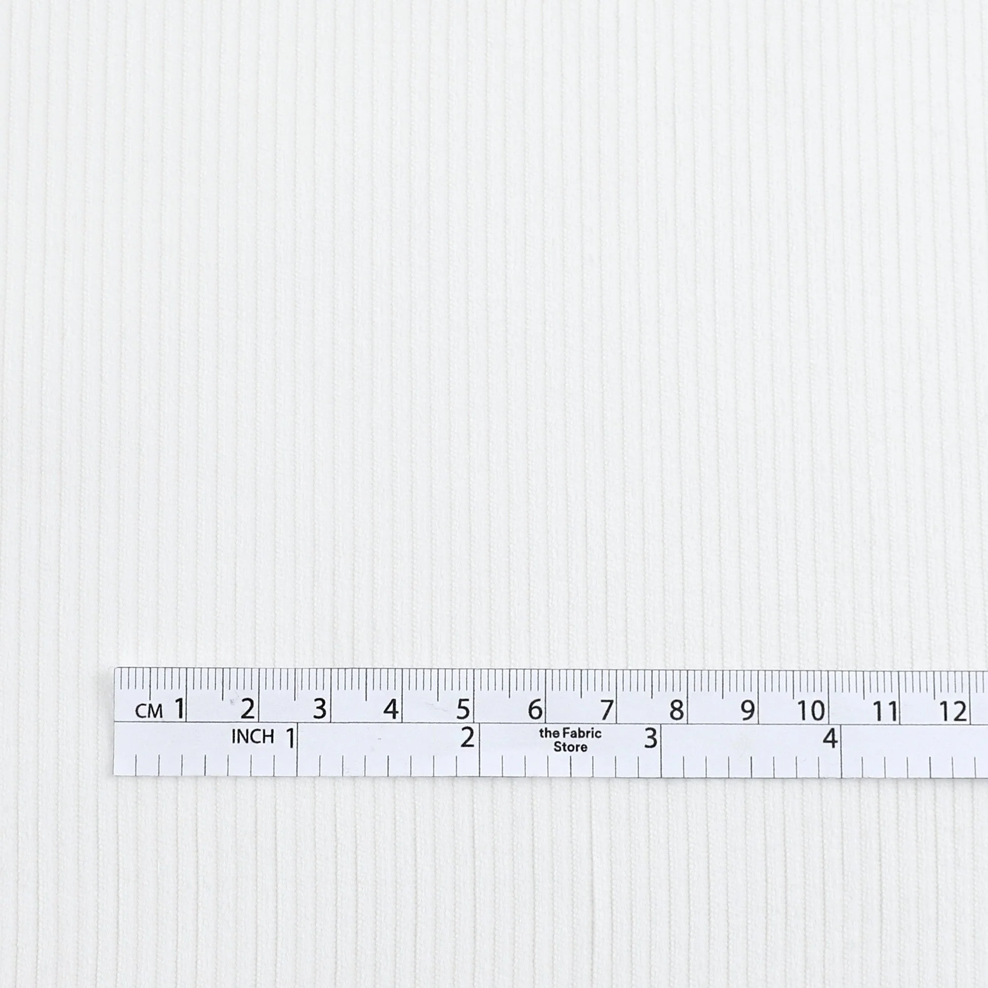 Stretch Cotton Corduroy - White - Image 4