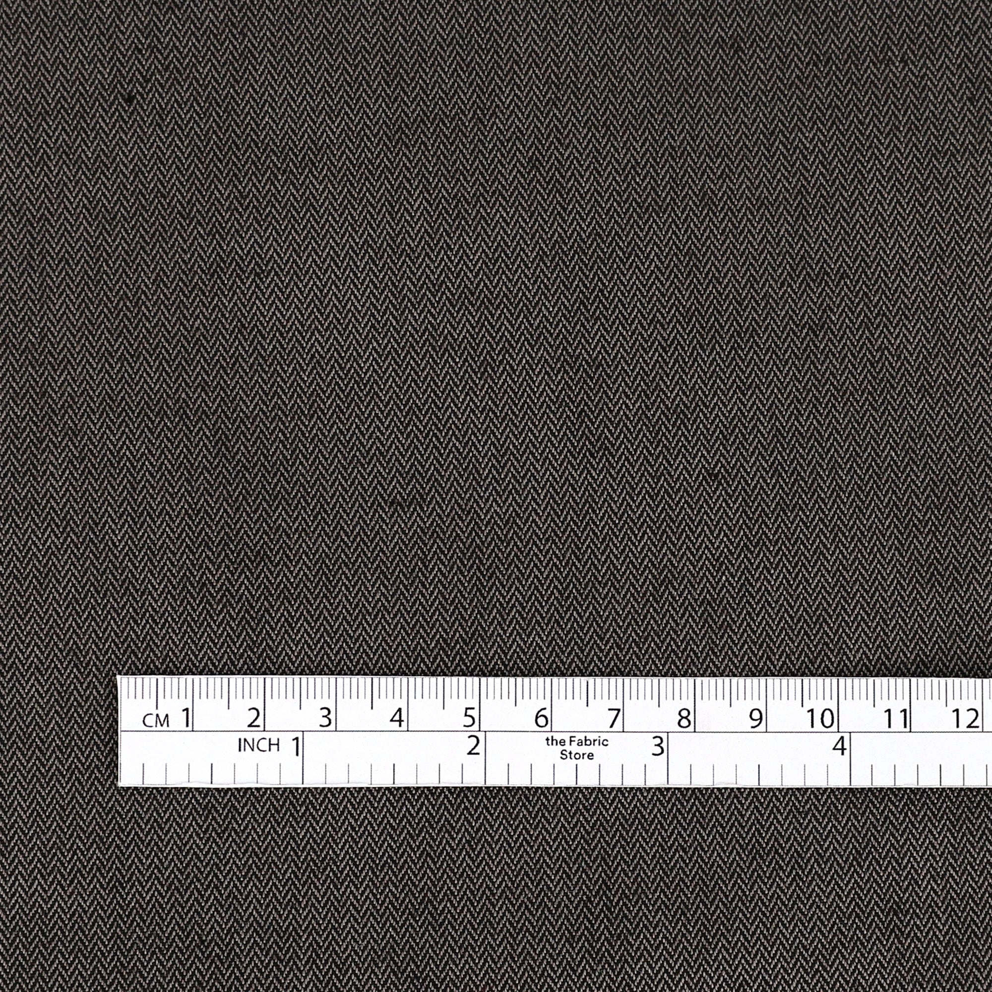 Stretch Cotton Herringbone - Graphite - Image 4