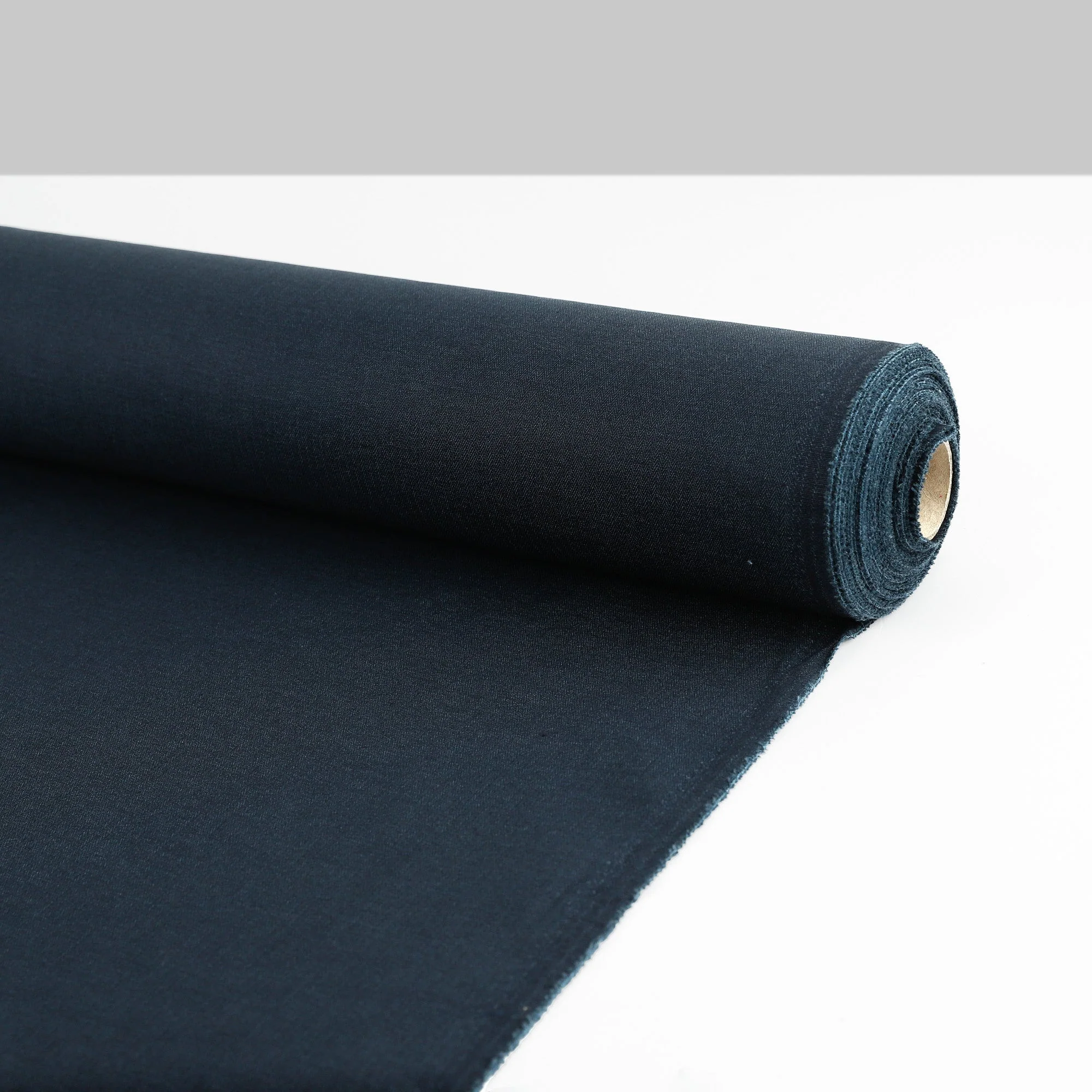 Stretch Herringbone Cotton/Poly - Ink - Image 3
