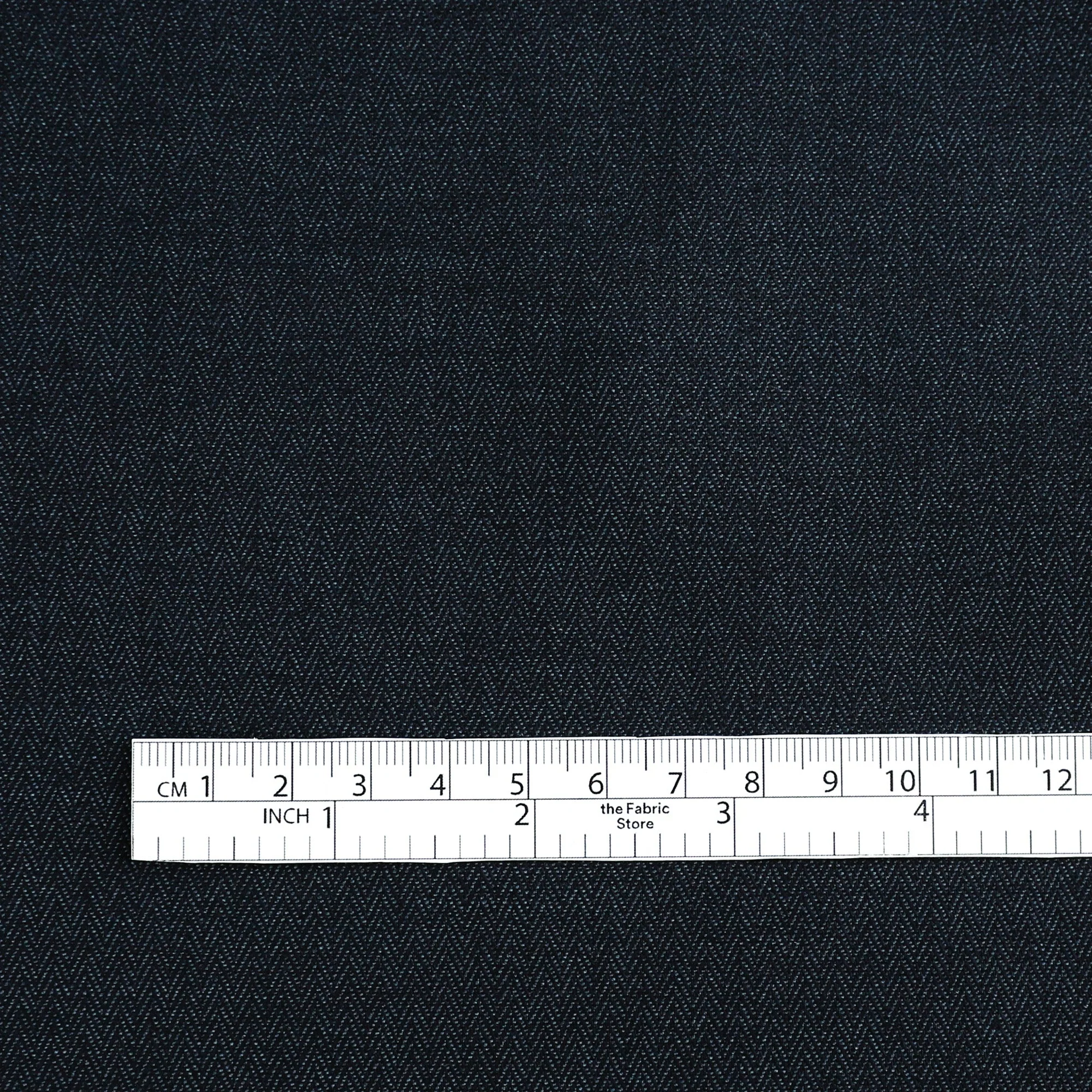 Stretch Herringbone Cotton/Poly - Ink - Image 4