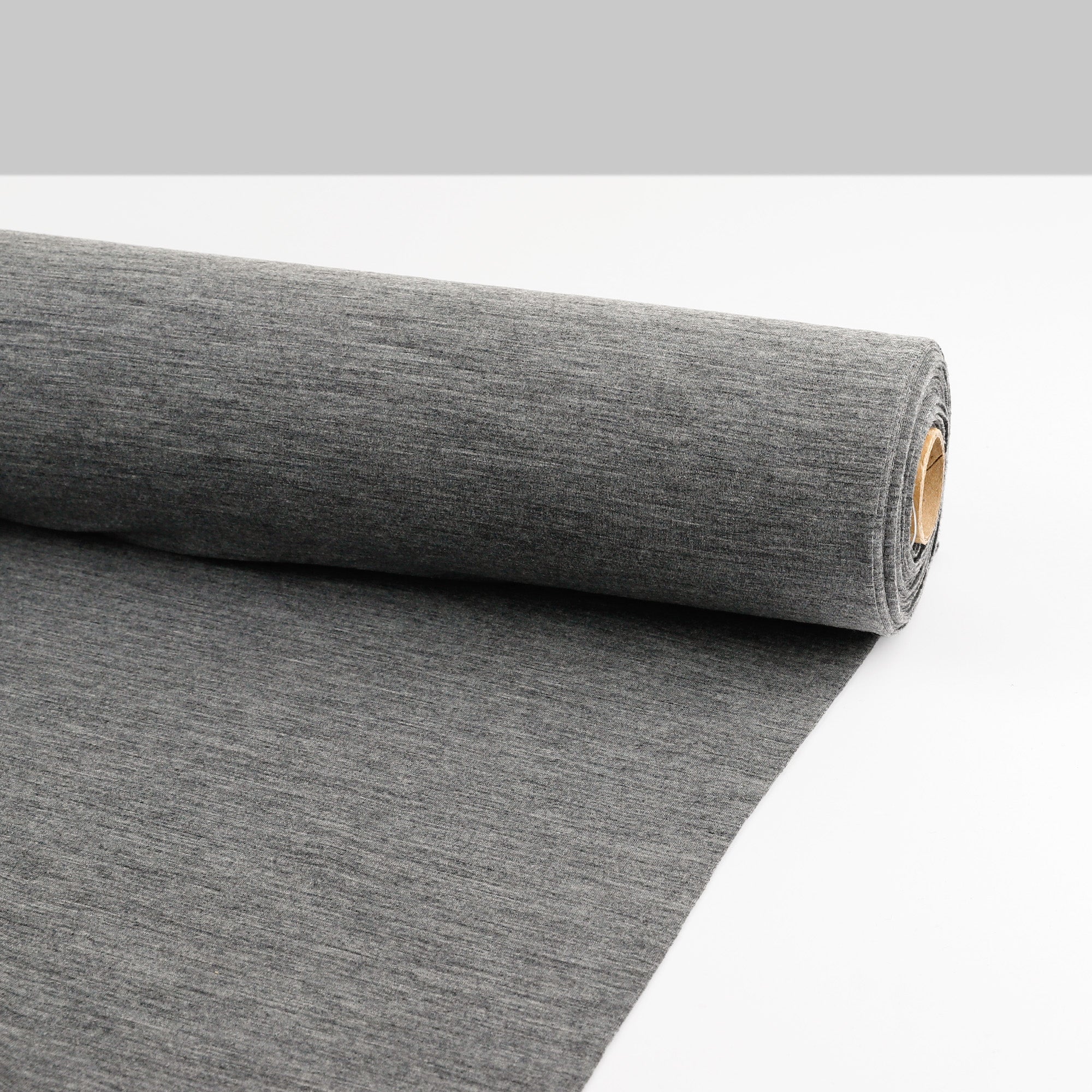 Stretch Merino/Nylon Sweatshirting - Zinc Marle - Image 3