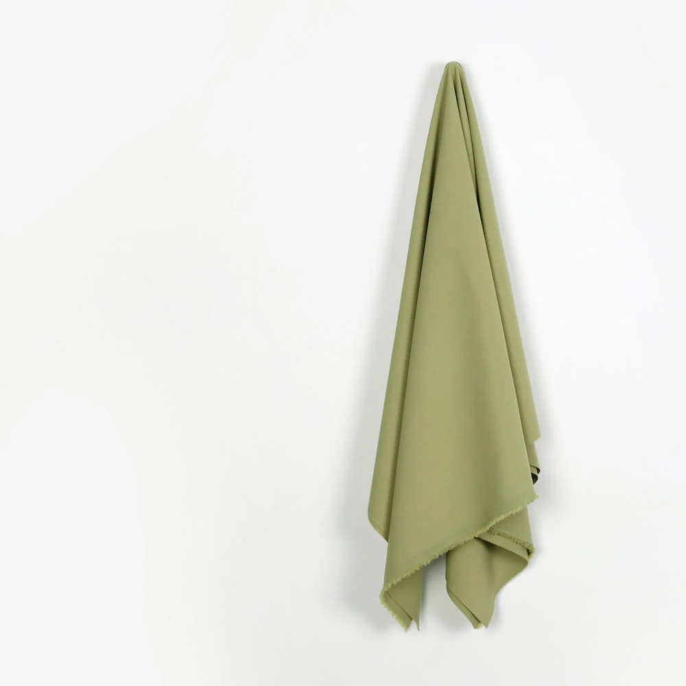 Stretch Poly Twill Suiting - Matcha - Image 2