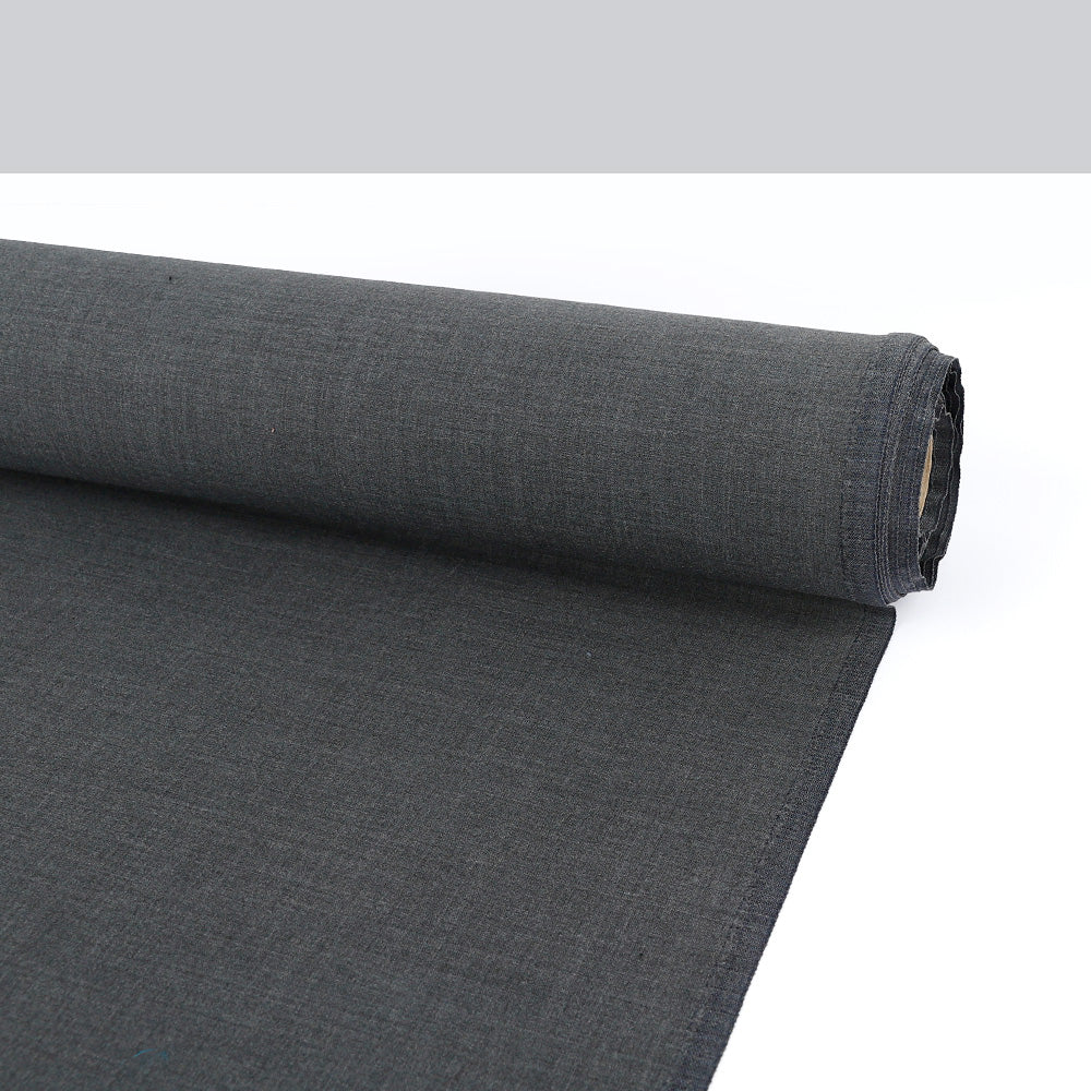 Stretch Poly/Wool Suiting - Gravel - Image 3