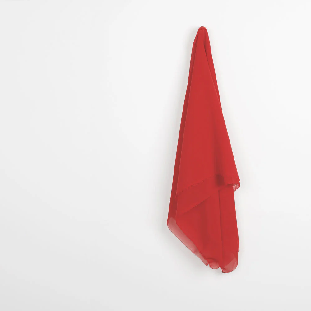 Stretch Silk Georgette - Crimson - Image 2