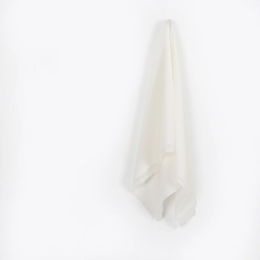 Stretch Silk Georgette - Ivory - Image 2