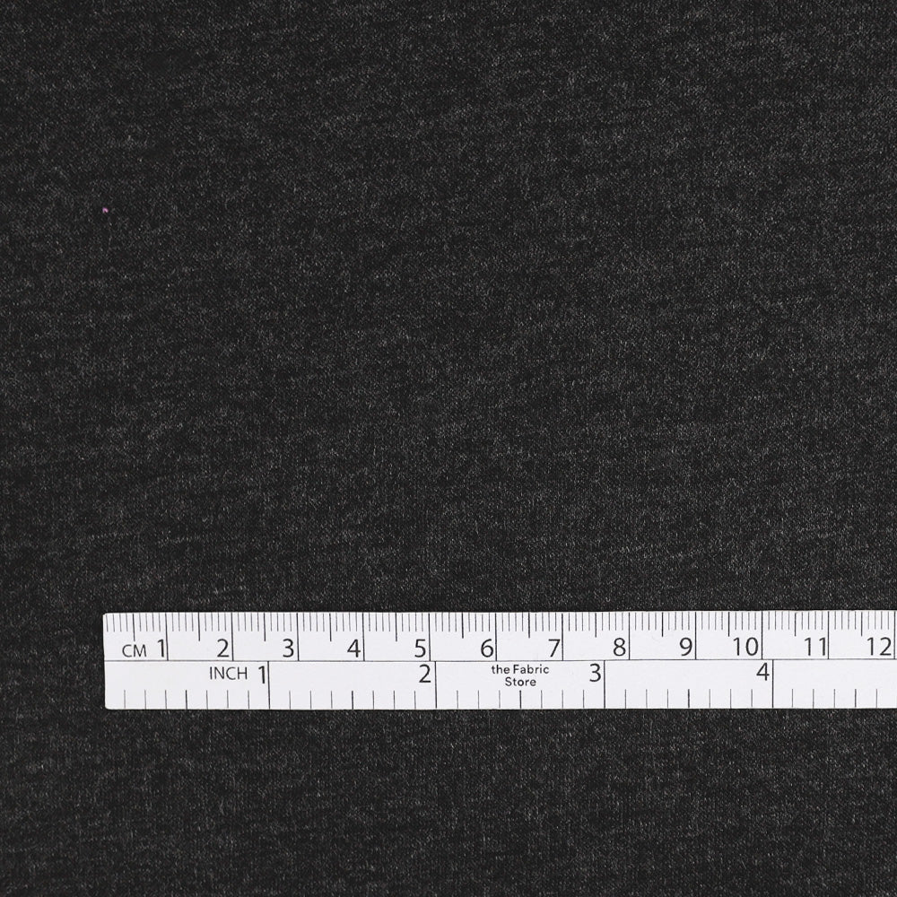 Stretch Viscose Double Jersey - Carbon Marle - Image 4