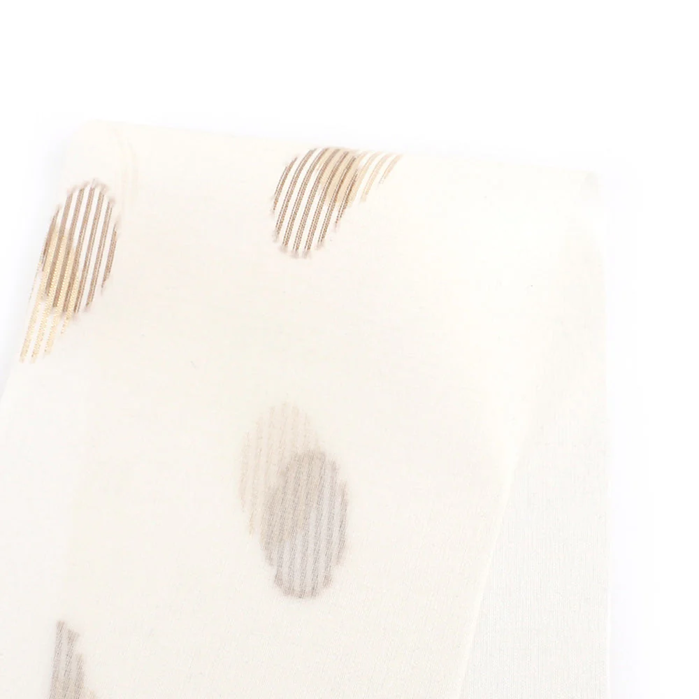 Striped Shadow Dot Silk/Poly - Gold