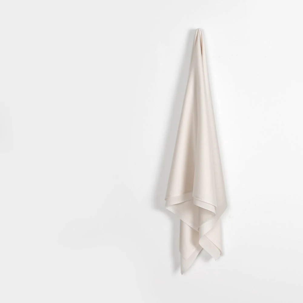 Subtle Self Stripe Satin - Plaster - Image 3