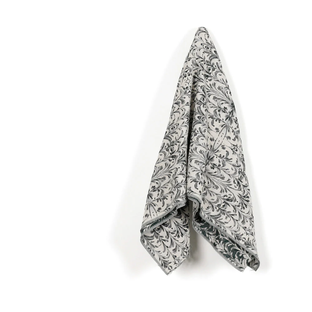 Symmetrical Stem Wool/Poly Jacquard - Hunter - Image 2