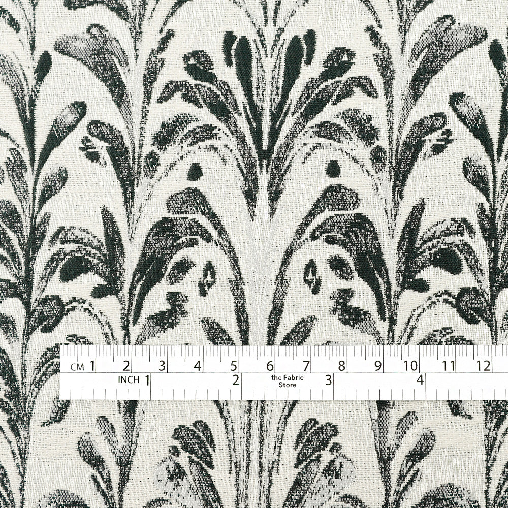 Symmetrical Stem Wool/Poly Jacquard - Hunter - Image 4