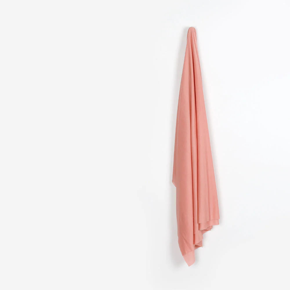 Tencel 1x1 Rib Knit - Salmon - Image 2