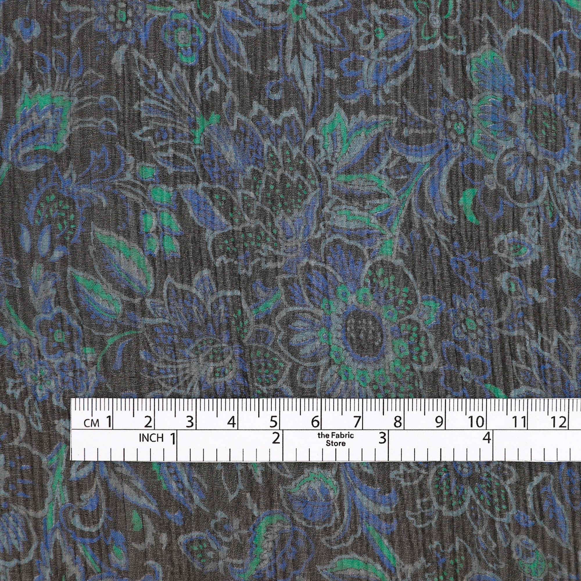 Tropical Flower Silk Yoryu - Black - Image 4