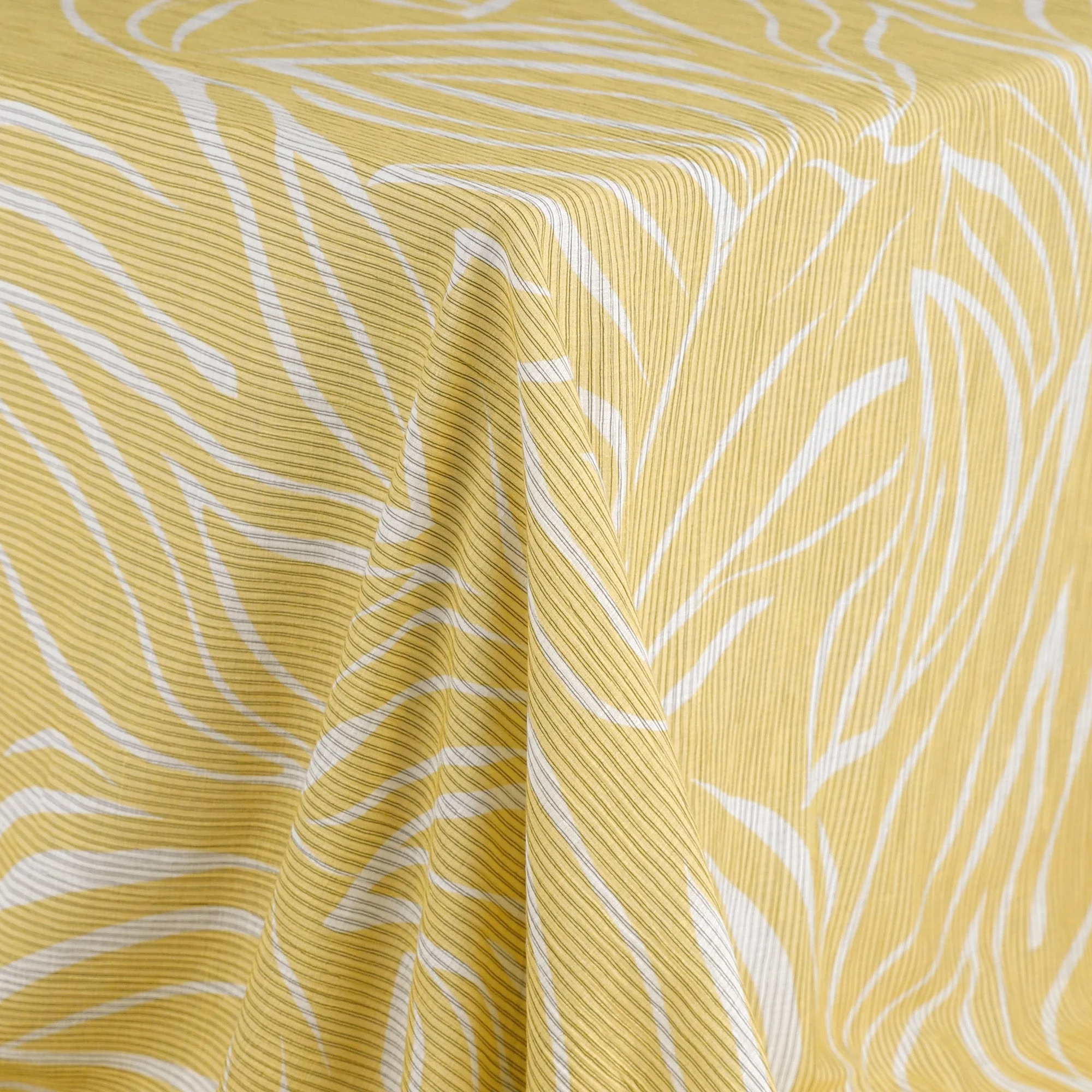 Twin Stripe Soft Floral Cotton/Poly - Lemon Drop - Image 2