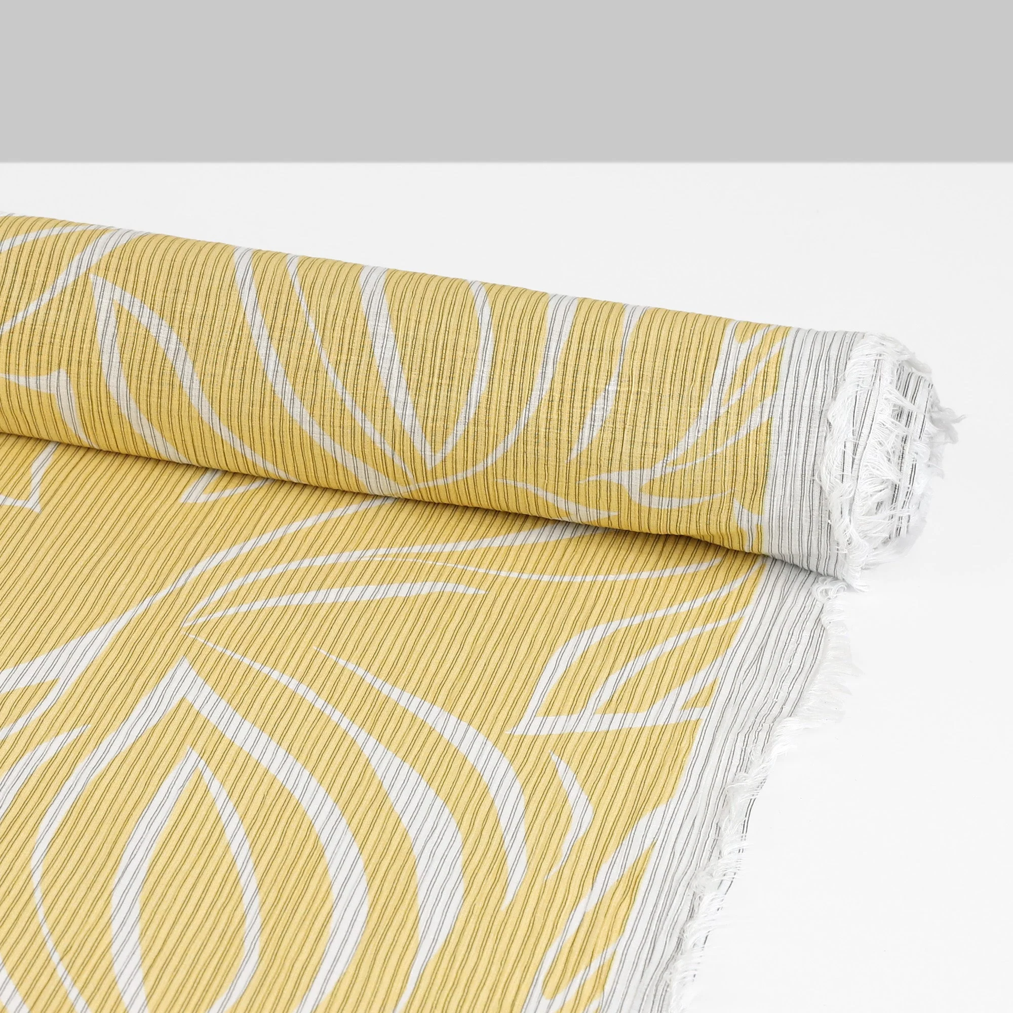 Twin Stripe Soft Floral Cotton/Poly - Lemon Drop - Image 3